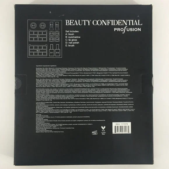 Profusion Beauty Confidential 26 Pc Makeup Cosmetic Set Eyes Lips Nails & More - Picture 2 of 2